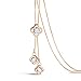 Yozone Necklace Sweater Chain Women's Four-Leaf Clover Pendant Long Chain Sweater Necklace (Gold)