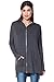 Alexander + David Womens Casual Oversized Zipper Hoodie - Lightweight Terry Knit Sweatshirt