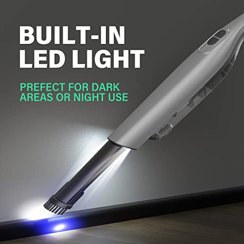 SOYUS Handheld Vacuum Cordless, Rechargeable Car Vacuum Cleaner with Powerful Suction, LED Light, Charging Dock, 1.4 lbs Lightweight Mini Car Vacuum for Car, Home and Pet