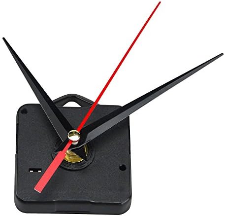 Clock Mechanismt with Hands DIY Replacement Clock Quartz Kits Movement,0.63 Inch Maximum Dial Thickness, 0.69 Inch Total Shaft Length-2 Years Warranty
