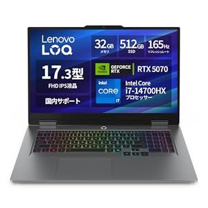 【Amazon.co.jp限定】Lenovo LOQ 17IRX10 83JH00EVJP ゲーミングpc 17.3インチ