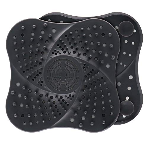 Drain Hair Catcher, NOTSEK Shower Drain Hair Catcher Bathtub Kitchen Sink Stopper Shower Drain Hair Trap Hair Drain Catcher (BLACK)