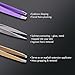 pureGLO Tweezers Set 3-Pack Stainless Steel Precision Tweezers with Travel Case – Pointed Slanted Flat Tips for Eyebrow, Splinters & Ingrown Hair Removal