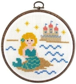 Amazon おしゃれフープ付きクロスステッチキット オリムパスno 7340 人魚姫 アリスハウスオリジナルのクロスステッチ 刺繍 用図案おまけセット 刺しゅうキット 通販 Amazon おしゃれフープ付きクロスステッチキット オリムパスno 7340 人魚姫 アリスハウスオリジナルのクロスステッチ 刺繍 用図案おまけセット 刺しゅうキット 通販