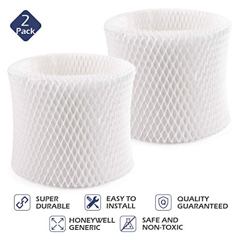 HYCLAT Compatible Humidifier Replacement Filter 2 in Pack for Honeywell HAC-504,Applicable to Honeywell HCM-600, HCM-710, HCM-300T & HCM-315T and Other Cool Mist Models