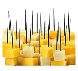 Black Plastic Toothpicks, 300 Small Food Picks, 2.5