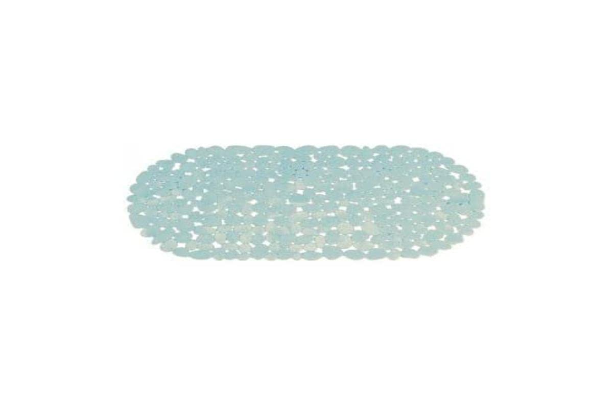 MSV "Pebbles Bathtub Mat, Light Blue, 68 x 35 cm — image 1