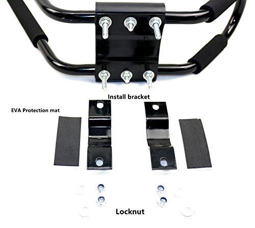 Mrhardware Universal 2 Pairs Kayak Carrier Canoe Boat Surf Ski Roof Top Mounted on Car SUV Crossbar