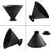 FEBSNOW Round Windshield Ice Scrapers - Magic Cone-Shaped Car Windshield Ice Scrapers, Car Snow Removal Shovel(2 Pack)
