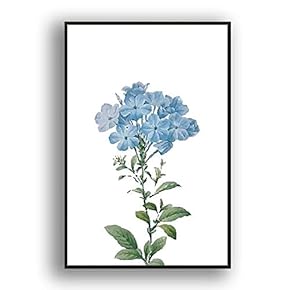 Framed Canvas Wall Art Beautiful Flowers in Grid Giclee Print Gallery Wrap Modern Home Prints Ready to Hang - 16x24 inches