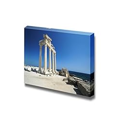 Canvas Prints Wall Art - The Temple of Apollo in Side, Turkey | Modern Wall Decor/Home Decoration Stretched Gallery Canvas Wrap Giclee Print. Ready to Hang - 12" x 18"