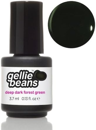 gelliebeans Mini Soak Off Gel Polish - deep dark forest green