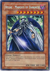 Yu-Gi-Oh! - Belial - Marquis of Darkness (PTDN-EN099) - Phantom Darkness - 1st Edition - Secret Rare