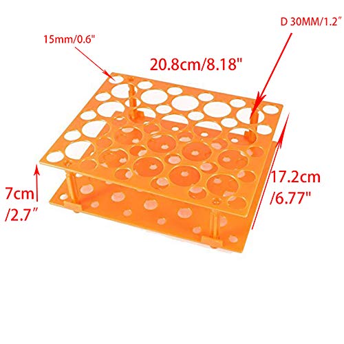 Preamer Plastic Test Tube Rack Holder for 10ML/15ML/50ML Conical Test Tubes - Thumbnail 3
