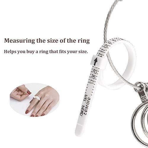 4 Stainless+Finger+Sizing+Measuring+Jewelry