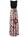 OURS Womens Summer Contrast Sleeveless Tank Top Floral Print Maxi Dress (As Pattern1, M)