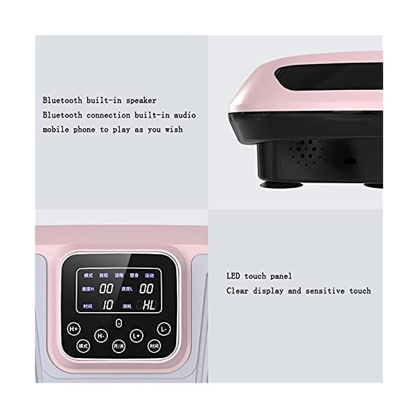 Vibration-Power-Plates-Vibration-Plate-Machine-With-Bluetooth-Speaker-9-Program-Modes-99-Levels-Vibration-Fitness-Trainer-For-Weight-Loss-Body-Toning-RemColorWhite-Vibration-Exercise-Mach Vibration Power Plates, Vibration Plate Machine With Bluetooth Speaker, 9 Program Modes, 99 Levels, Vibration Fitness Trainer For Weight Loss & Body Toning, Rem(Color:White Vibration Exercise Mach