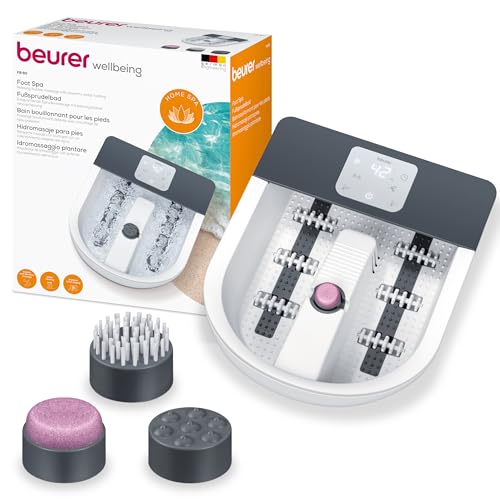 Beurer FB 60 Foot Bath with Massage Function, Water Heating up to 48°C, hot and Cold use, Suitable for Pedicure and Foot Care, Foot Bath up to Size 51