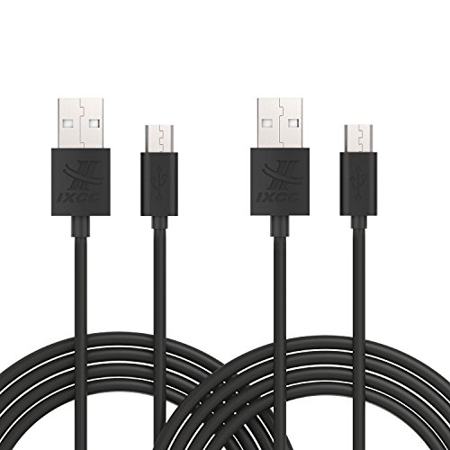 iXCC Element 10 Feet Micro USB to USB 2.0 Charge and Sync Cable, USB A to Micro B Cable for Android/Windows/MP3/Camera and other Device-Pack of 2