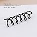 Hisight Black Spiral Hair Pin DIY Hair Style Sleek and Compact Alloy Construction Fluffy Screw Hair Pins - 15 Boxs (Postcard box)