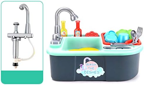 Wuxi Chuannan Kitchen Sink Toys,Pretend Play Wash Up Kitchen Toys Dishwasher Toys,Playing Toy with Running Water Play House Pretend Role Play Toys for Boys Girls