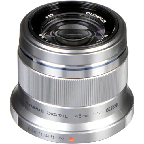 M.ZUIKO Digital OLYMPUS Lens 45mm F1.8 (Silver)