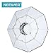 Neewer 27.5 inches/70 centimeters Folding Beauty Dish Octagonal with Center Deflector Disc, Removable Front Diffuser and Bowens Speed Ring for Monolight Studio Flash in Portrait and Event Photography