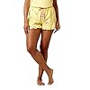 HUE womens Printed Knit Boxer Sleep Short Pajama Bottom, Mimosa - Flamingos Flounce, Large US HUE womens Printed Knit Boxer Sleep Short Pajama Bottom, Mimosa - Flamingos Flounce, Large US