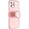 PopSockets iPhone 12/12 Pro Case with Repositionable Slide Grip and Compatible with MagSafe - Peachy