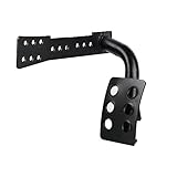 Xprite Black Metal Dead Pedal Left Side Foot Rest Kick Panel for 2007-2018 Jeep Wrangler JK & Unlimited