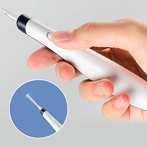 Ear Cleaner, Ear Wax Removal Kit, Ear Wax Removal Tool, Ear Cleaning, 4 Types Ear Spoons, Soft Silicone,with LED Light Powerful Suction for Easy Cleaning, Senior White - Thumbnail 3