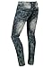 URBANCREWS Mens Hipster Hip Hop Denim Straight Tapered Fit Biker Jeans