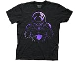 Ripple Junction Dragon Ball Z Purple Foil Frieza Line Art Adult T-Shirt XL Black