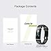 Letsfit Fitness Tracker Color Screen, IP68 Waterproof Heart Rate Monitor Activity Tracker, Pedometer Watch Sleep Monitor Step Counter for Kids Women Men, Smart Phones