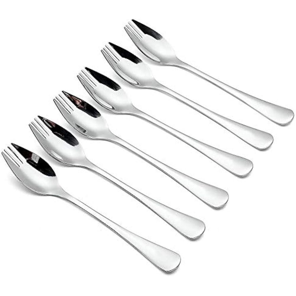 Spork Sporks 6Pack Long Handle Heavy Duty 18/10 Stainless Steel For