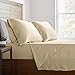 Amazon Brand – Stone & Beam Belgian Flax Linen Bed Sheet Set, Breathable and Durable, King, Natural