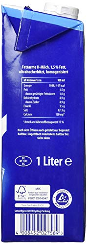 Weihenstephan H-Milch 1,5 Prozent, 12er Pack (12 x 1 l) – Bild 3
