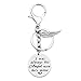KUIYAI Memorial Keychain I was Always His Angel Now He is Mine Daddy Mommy Remembrance Keychain with Guardian Angel (Dad Keychain)