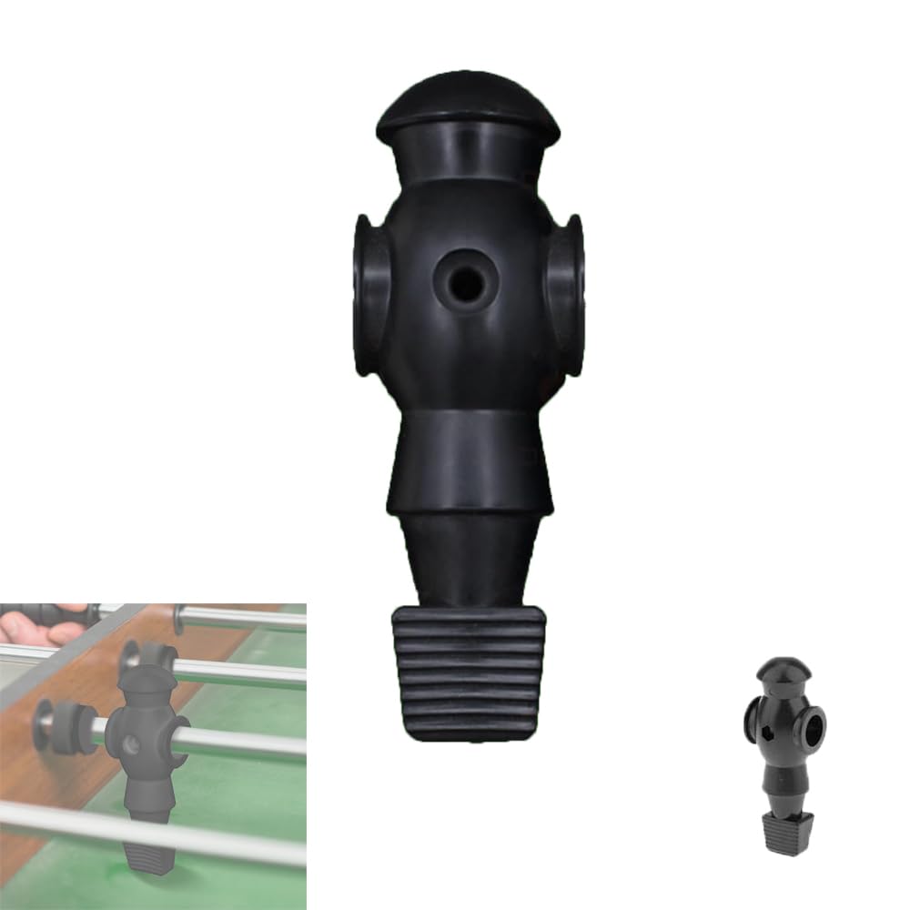 zalati Foosball Man 5/8 inch Universal Rods Table Soccer Football Player for Replacement Exchange Part - Black