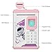 Lefree Piggy Bank,Coin Bank,ATM Bank,Smart Electronic Piggy Bank, Mini ATM,Safe with Password Mini ATM Bank (Pink)