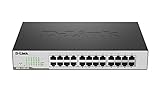 D-Link Ethernet Switch, 24 Port Gigabit Easy Smart Managed Network Internet Desktop or Rack Mountable (DGS-1100-24)