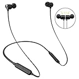 Bluetooth Headphones, FKANT Magnetic Wireless Headphones V4.2 Flexible Neckband Bluetooth Earphones Earbuds Sports Sweatproof Noise Canceling Headset with Mic Compatible for Xs Xr X 8 (Black)