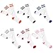 Sockstheway Womens Casual Knee High Socks with Triple Stripe (6P, Set)