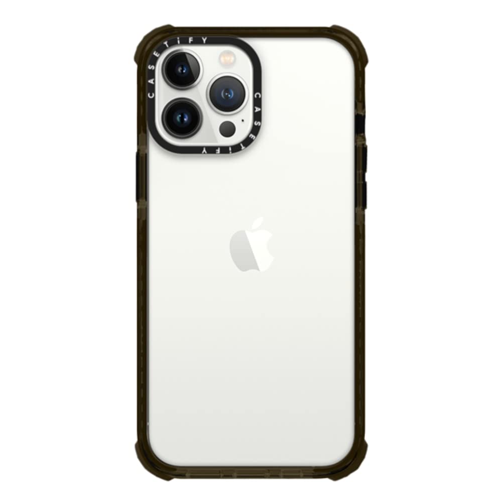 CASETiFY Ultra Impact iPhone 13 Pro Max Case [9.8ft Drop Protection] - Clear Black
