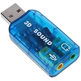 SODIAL(Wz.) USB 5.1 Stereo-Soundkarten-Adapter (kompatibel mit Windows 7)