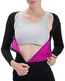 Roseate Women's Body Shaper Waist Trainer Sweat Top Long Sleeve Shirt Weight Loss Shapewear Neoprene 3XL