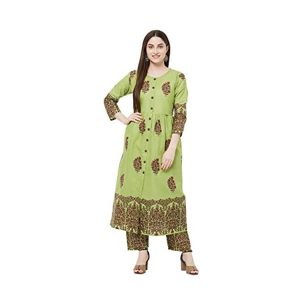 GoSriki-Womens-Cotton-Block-Printed-Kurta-With-Palazzo-Pant-Set GoSriki-Womens-Cotton-Block-Printed-Kurta-With-Palazzo-Pant-Set