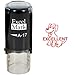 ExcelMark Excellent Dog - Self-Inking Round Teacher Stamp - Red Ink