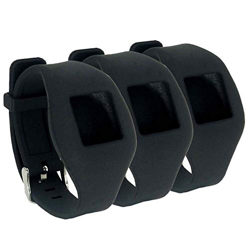 HopCentury Replacement for Wrist Band of Fitbit Zip Smart Fitness Watch Tracker Black 3 Pack