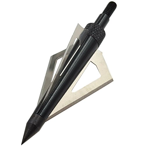 image for Aiskaer 18 Pack 125 Grain 3 Fixed Blade Hunting Broadheads Archery Arr